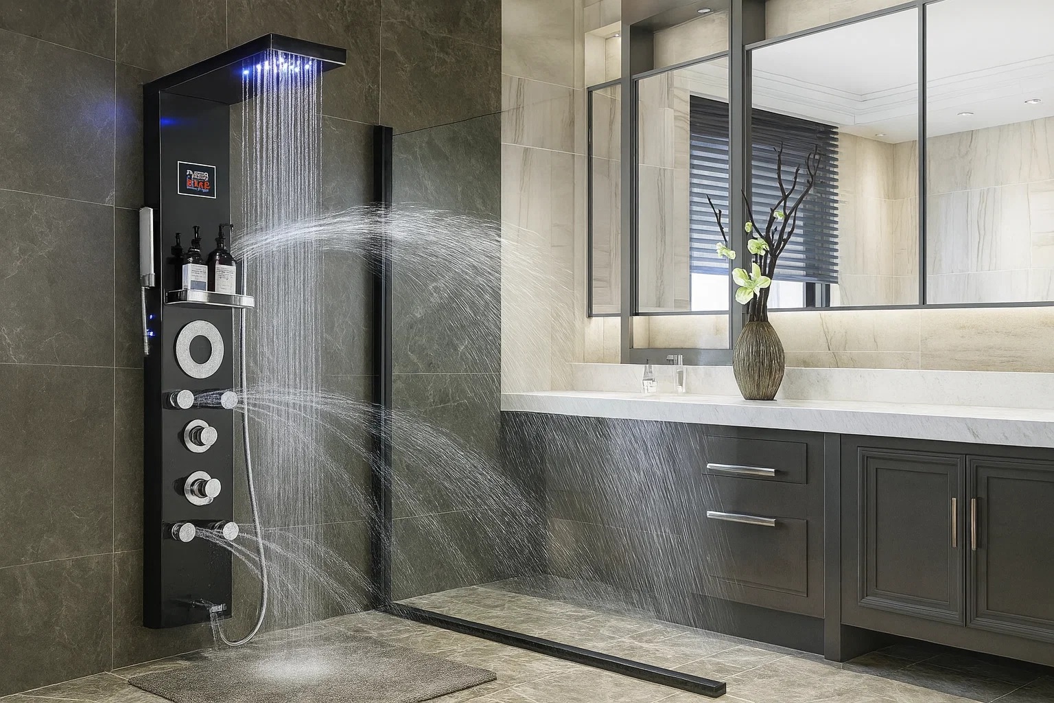 BathSelect luxury smart shower panel